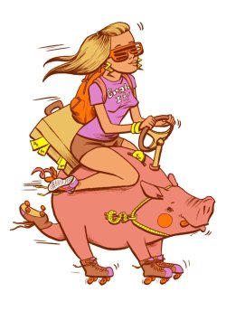 goddessveronica:  Giddy-up, little piggies! #Femdom #Findom  ummmmm, yeah
