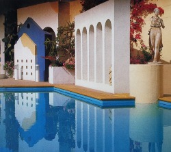 thetriumphofpostmodernism:  Pool and garden designed by Richard