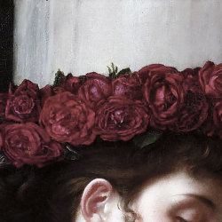 caravaggibro:  Poynter, Edward John. Barine. Detail. 1894. Oil