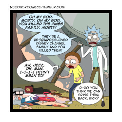 neoduskcomics:  Fandumb #76: Rick and Morty and Gravity FallsIn