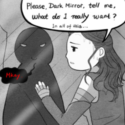 1ericayu1:  My Reylo doodles day 5:The Dark mirror,  very dangerous.