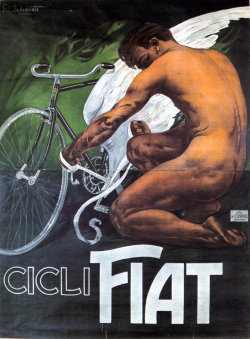 aucelo: Plinio Codognato. Cicli Fiat, ca 1910 (poster)