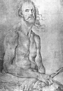 Self-Portrait as the Man of Sorrows via Albrecht Durer