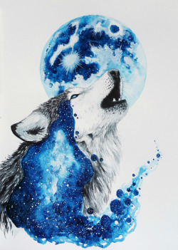 bestof-society6:    ART PRINTS BY JONNA LAMMINAHO    Howling