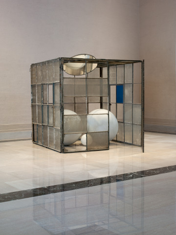 artist-bourgeois:Cell (Three White Marble Spheres), Louise Bourgeois,
