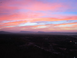 noaharnold:  Lao Sunset - Pakse - 2013 I love hiking up here.