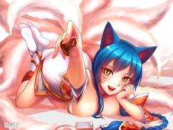 sexybossbabes:  SEXY AHRI HENTAI / ART / HOT Pt. 4 ( part 1,2,3