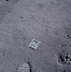 sixpenceee:  During the Apollo 16 mission, Charles Duke left
