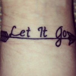 vomitsyourmind:  Wrist tattoo :) #tattoo #letitgo #newyearnewtattoo