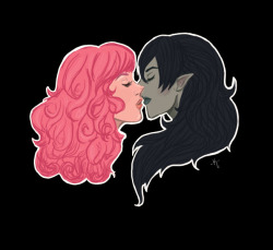 buzzlight-queer:  can’t stop drawing the babes smoochin !!