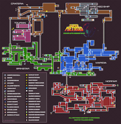 the-eagle-atarian: Map of Zebes from Super Metroid