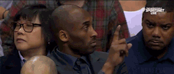 nbafanatic:  Kobe Bryant reminds a heckling fan to count ‘em: