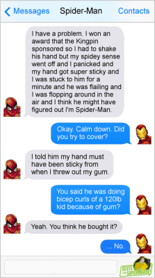 fromsuperheroes:  Texts From Superheroes: Like A Spider Can