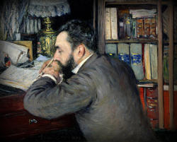 classic-art:  Portrait of Henri Cordier Gustave Caillebotte,