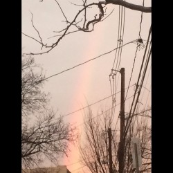 Shout out to my gays this rainbow was awesome but iPhones suck