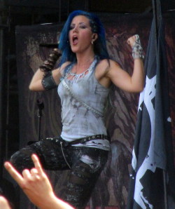 branfs:  Alissa White-Gluz performing in Wacken Open Air 2014