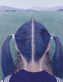 shihlun:  Makoto Aida, A Path Between Rice Fields, 1991. 