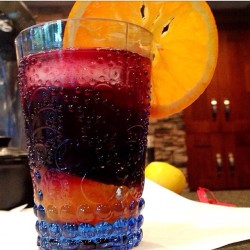 tipsybartender:  BLOOD ORANGE SANGRIA Bottle Red Wine Orange