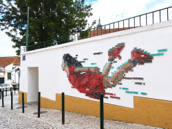 escapekit: Cross Stitched Intervention Portugal-based artist