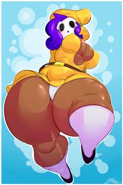 bulumble-bum:   Monster hips Shygirl from the stream. Practicing coloring.   hnnngggg those monsters hips