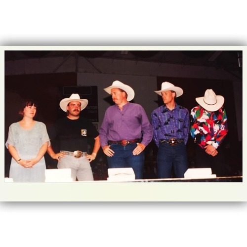 <p>#tbt to #Weiser 1993 Grand Champion Division Top Five awards announcement. I had a big long thing planned for this caption but, and I think you’ll agree with me, this picture says a lot all on its own. Feel free to share your interpretation. Unless it’s about my bangs. You can keep that to yourself. #fiddle #fiddlecontest #early90sindierockbobwithbangs #hats  (at National Old Time Fiddlers)</p>