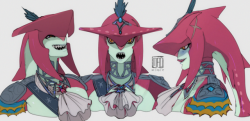 ghostekey: Prince Sidon doodles, I posted these earlier on my