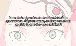 confessanime:   Sakura isn’t ugly and she isn’t a whore/slut.