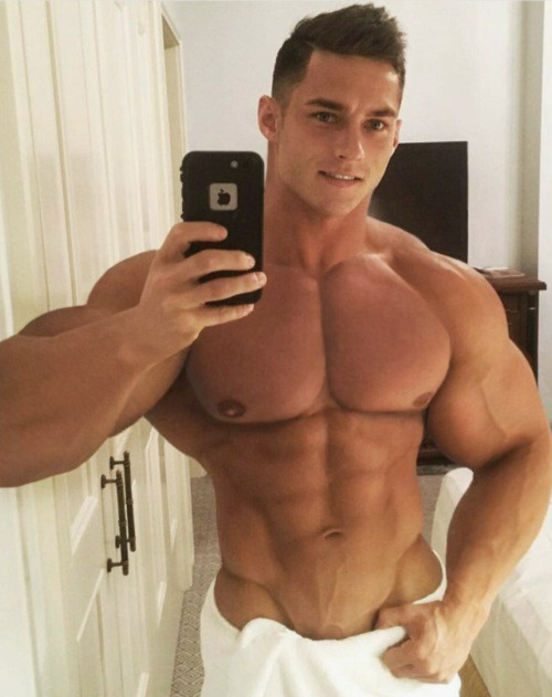 muscleboyheaven:  Little Joey was eager to record the results