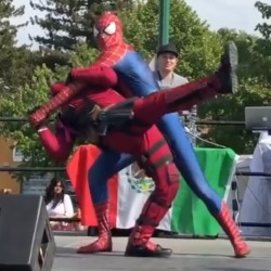 idk if you’ve seen the video of spideypool dancing but these