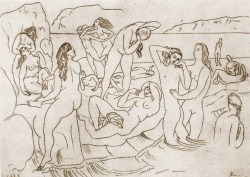  Pablo Picasso ,baigneuses 1918 