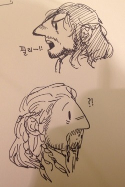 macbethoff:  some Hobbit doodles ~_~ 