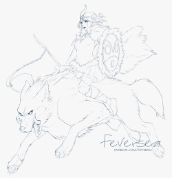 feversea:  Princess Mononoke Sejuani for April Patreon[ Patreon