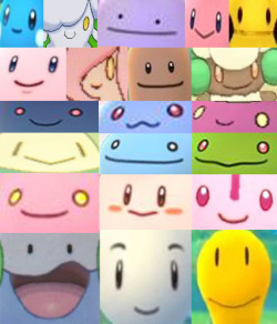 billfrancois: Pokemon with :) faces - reblog if you agree