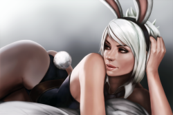 g21mm:  Battle Bunny Riven by GrimmFollow Grimm on Tumblr.