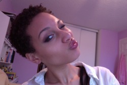 fiercenfabulous:  Post-photo shoot craziness. I did my own makeup