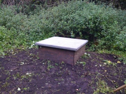 Prison Box in the outdoors.