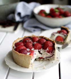 fullcravings:  Vegan Danish Strawberry Tart   Like this blog?