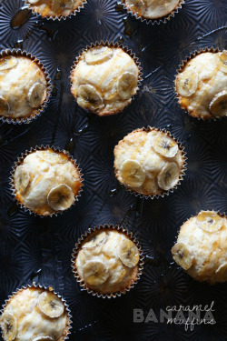 confectionerybliss:  Caramel Banana Muffins | Cookies And Cups