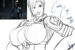 jassycoco:  Cassie Cage WIP My friends keep telling me about