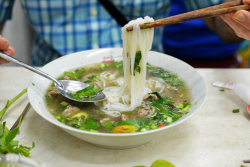 npr:  I fell for pho in Saigon in 1974, when I was 5 years old.