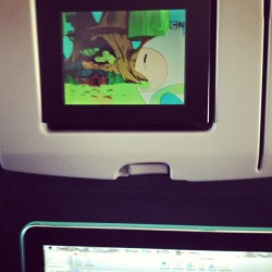 Oh hey #adventuretime on the #plane waddup #travel