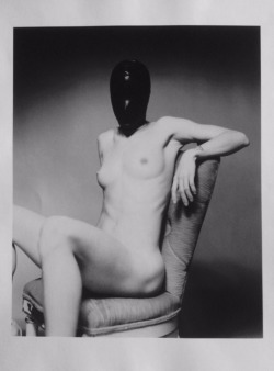 hushaby:  Frank Marshall - Nude with Rubber Mask (c.1990) —