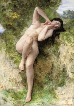 artsurroundings:   “A Dryad”, 1904 William Adolphe Bouguereau