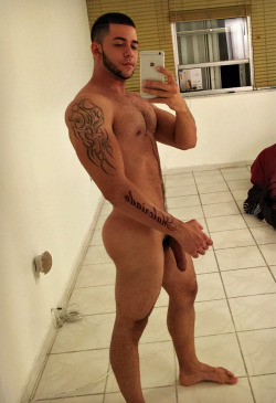 stratisxx:  Check out the hanger on this Arab stud… If he gets