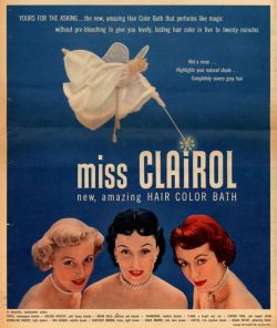 weirdvintage:  Behold the Miss Clairol Hair Color Bath Fairy