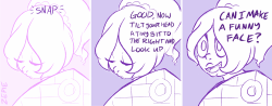 More of the Art Student Gems AU: Amethyst is a model and likes