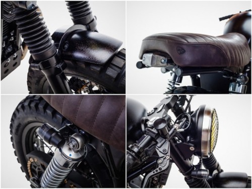 thefunkydictator:  David Beckhamâ€™s Triumph Bonneville by British Customs 