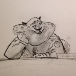 maxiproductions:  Some sketches of Clawhauser! 