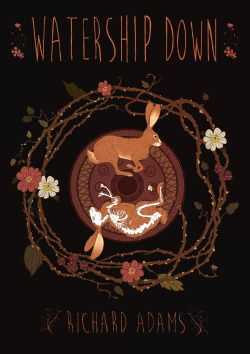 sophiesartstuff:  Designed a book cover for Watership Down -