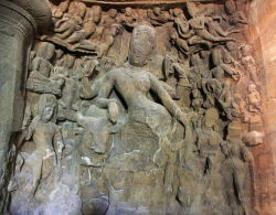 wonderwarhol: Ardhanari, the god Shiva and his consort Parvati,